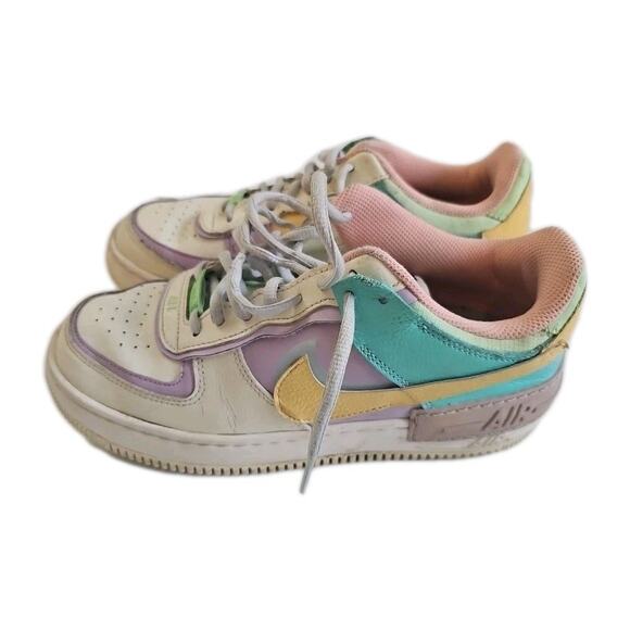 Nike Air Force 1 Shadow Pale Ivory Ci0919-101 Size 9 Used - Picture 1 of 9